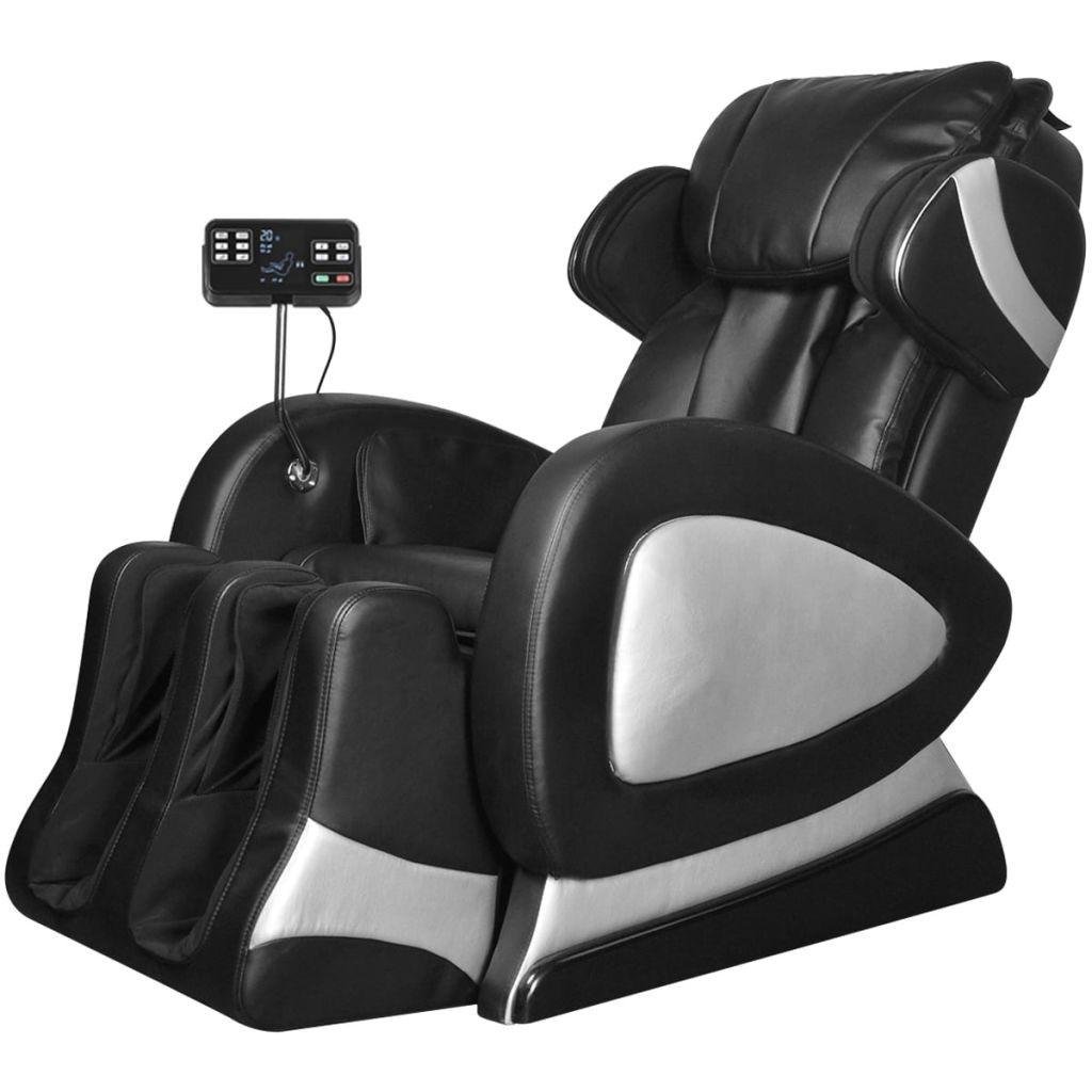 Massagestol med Super Screen kunstlæder sort