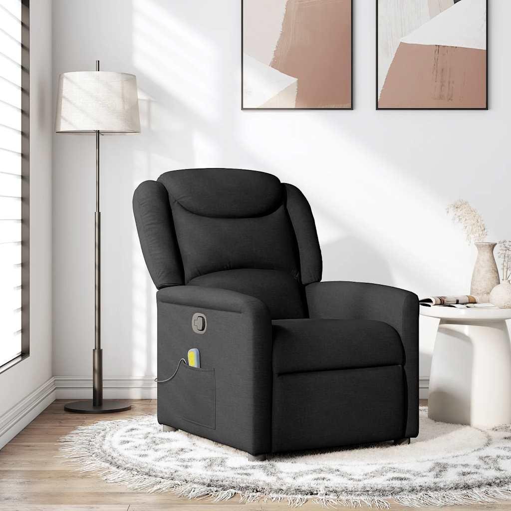 Massagestol stof sort