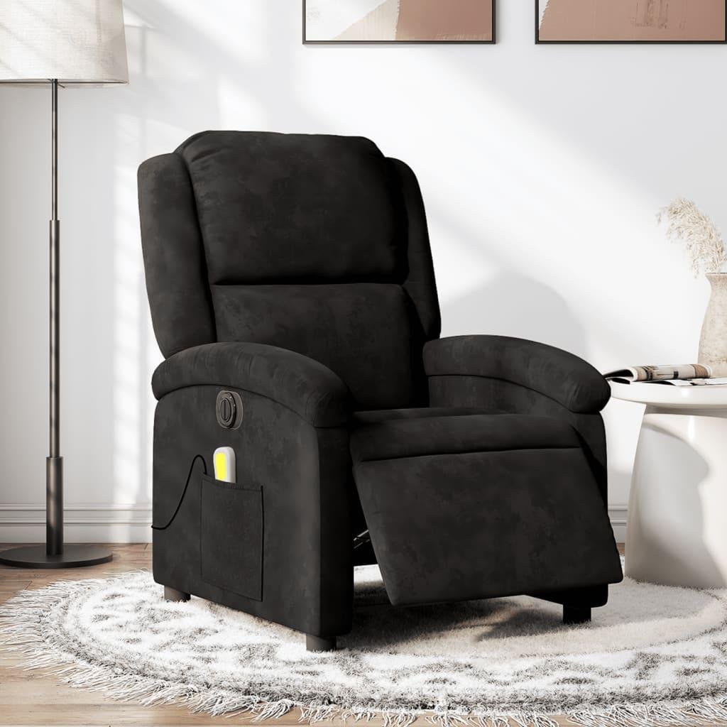 Massagestol velour sort