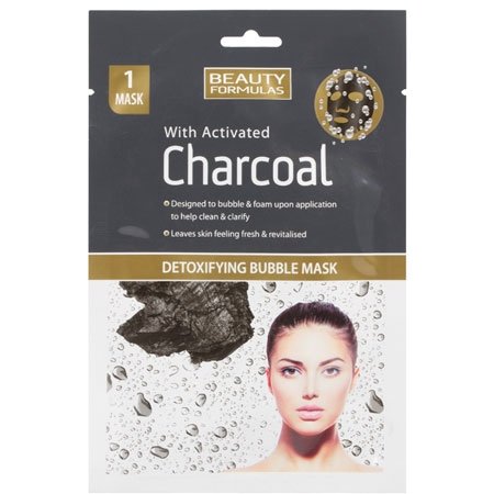 Beauty Formulas Charcoal Detoxifying Bubble Ansigtsmaske 1 stk.