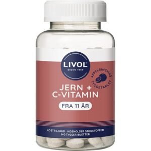 Livol Jern + C-vitamin - 140 stk. tyggetab.