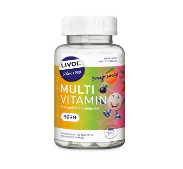 Livol Multivitamin Børn med Frugtsmag - 150 tabl.