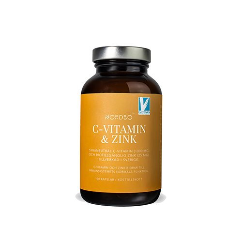 NORDBO C-vitamin & Zink - 100 kapsler