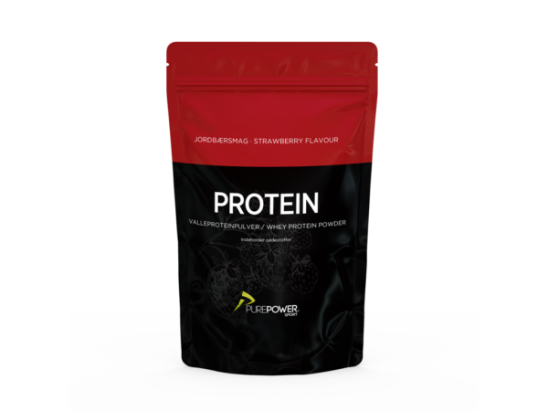 PurePower Proteinpulver - Valleproteindrik - Jordbær 400 g