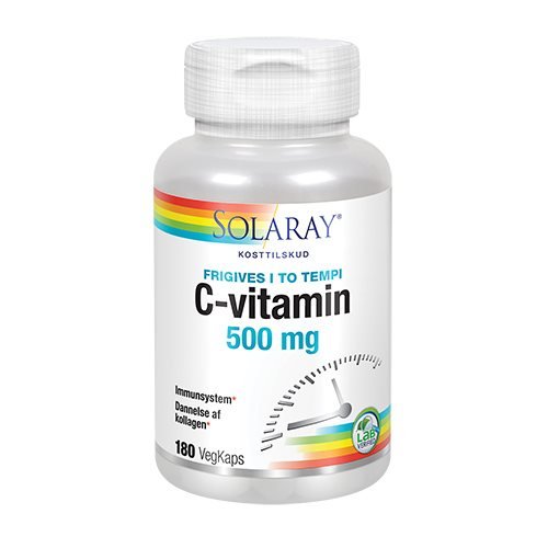 Solaray C-vitamin 500 mg - 180 stk.