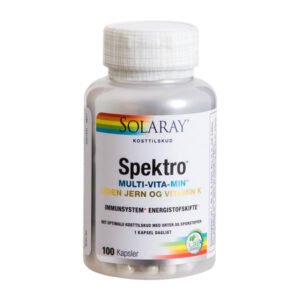 Spektro Multivitamin u. jern og K 100 kaps. X