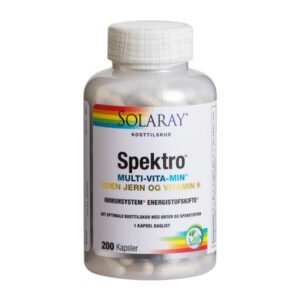 Spektro Multivitamin u. jern og K • 200 kaps. UDLØB 09/2025
