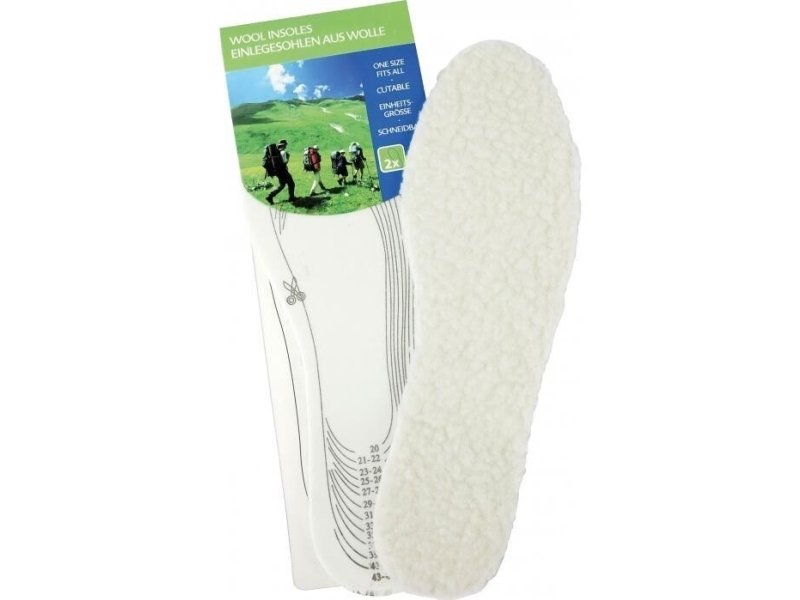 Undefined_V Indlægssåler Uld 1 Par