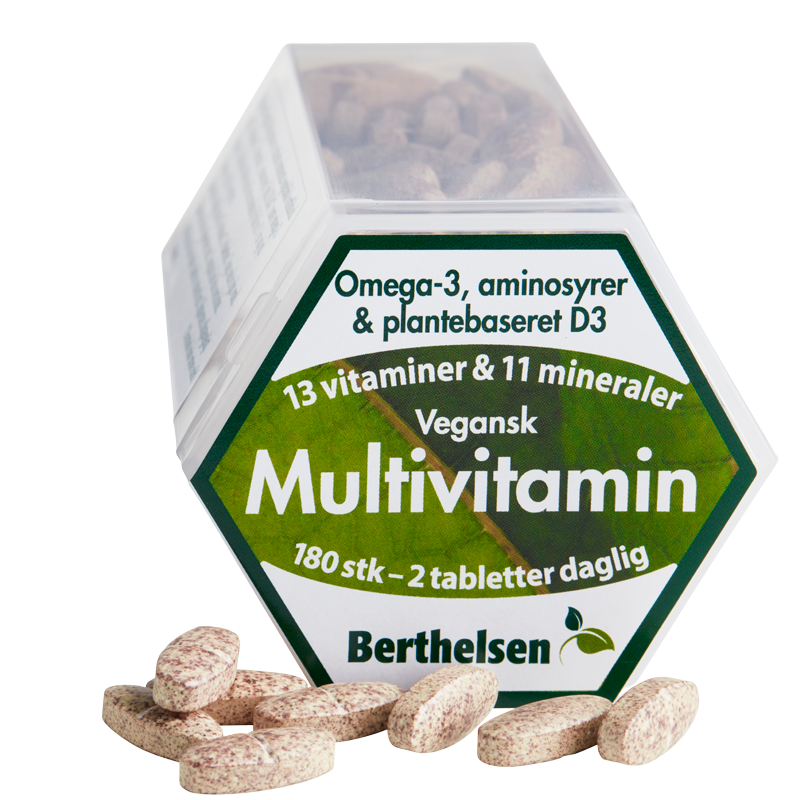 Berthelsen Vegansk Multivitamin (180 tabl)