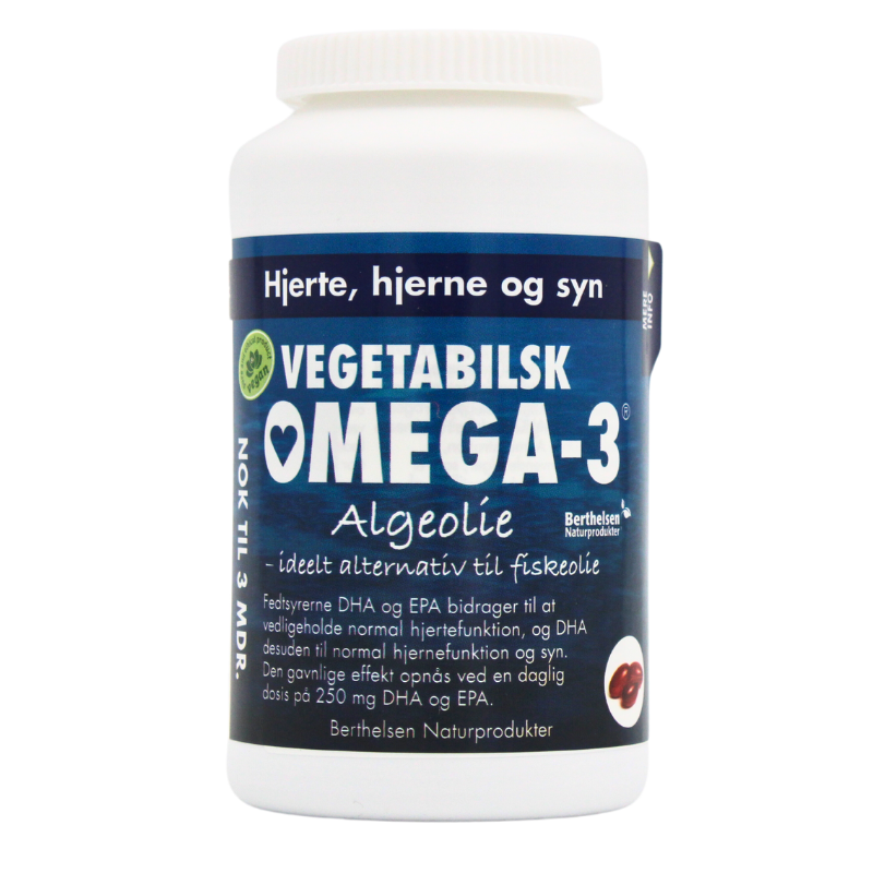 Dansk Farmaceutisk Industri Algebaseret Vegetabilsk Omega-3 (180 kapsler)