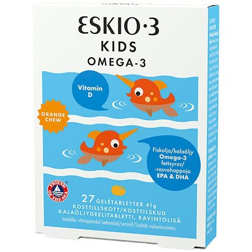 Eskio-3 Kids Chewable Omega-3 orange