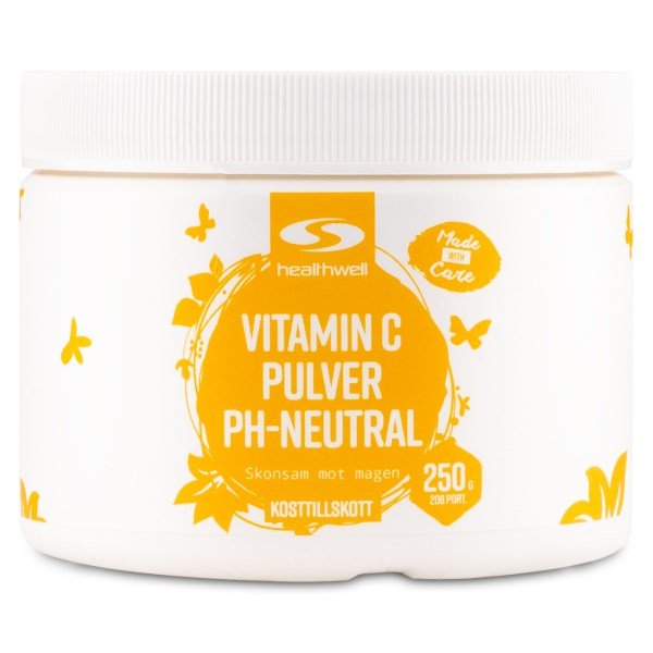 Healthwell C-Vitamin Pulver pH-neutraali, 250 g