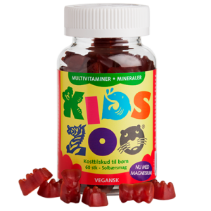 Kids Zoo Multivitaminer m. Mineraler - Pektin Bjørne - Vegansk (60 stk)