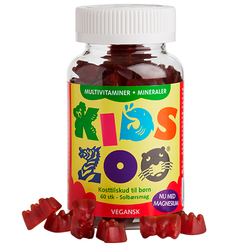 Kids Zoo Multivitaminer m. Mineraler - Pektin Bjørne - Vegansk (60 stk)