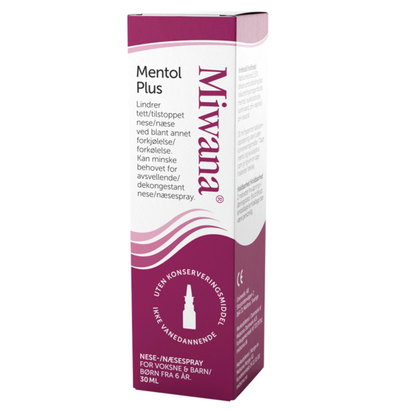 Miwana Næsespray Mentol Plus (30 ml)