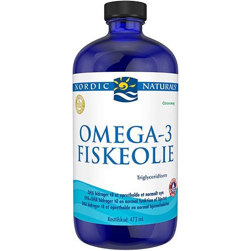 Omega-3 fiskeolie, citronsmag