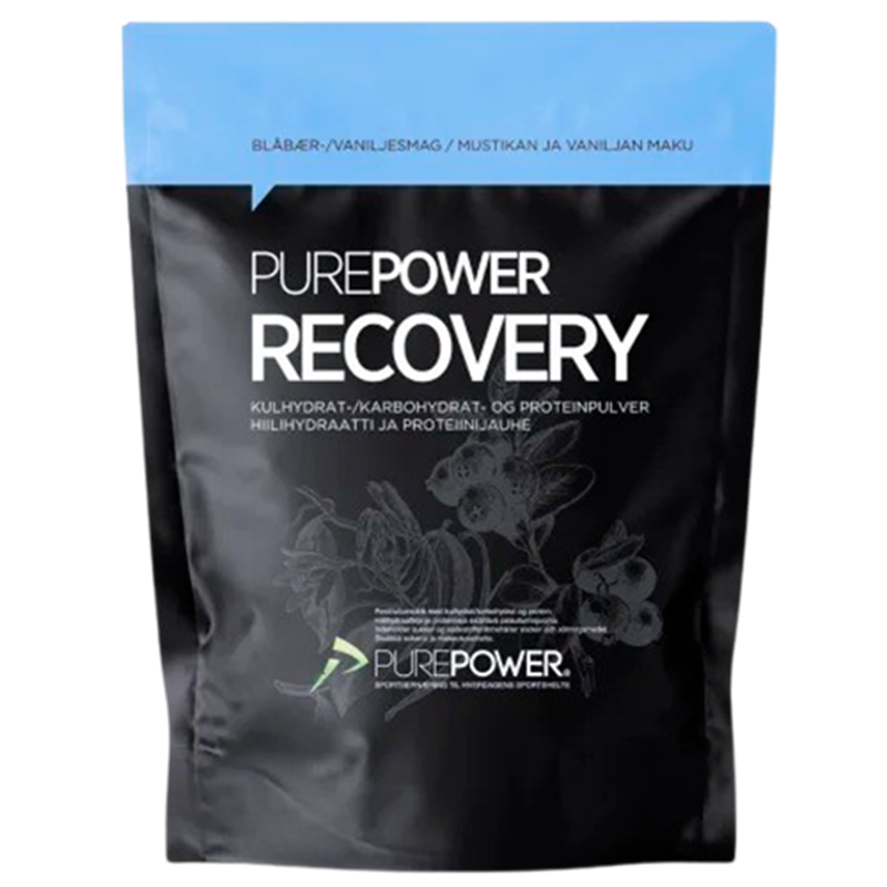 PurePower Proteinpulver Med Kulhydrater Blåbær & Vanilje (400 g)