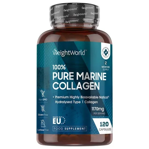 Rent Marine Collagen, 120 kapsler, 1170 mg - kollagen til hud, knogler, led og brusk
