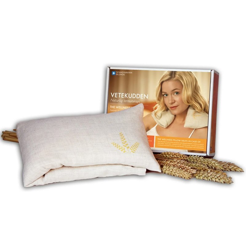 Scandinavian Blonde Wheat Pillow - Luksus varmepude til muskel- og ledsmerter