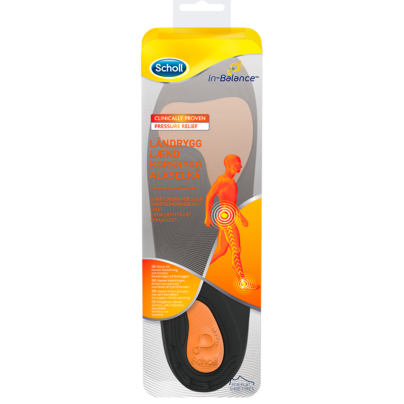 Scholl In-Balance Smertelindrende Indlægssål Lænd L (1 stk)