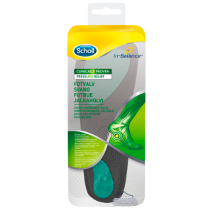 Scholl In-Balance Smertelindrende Indlægssål Svang, L: Str. 42,5-45 (2 stk)