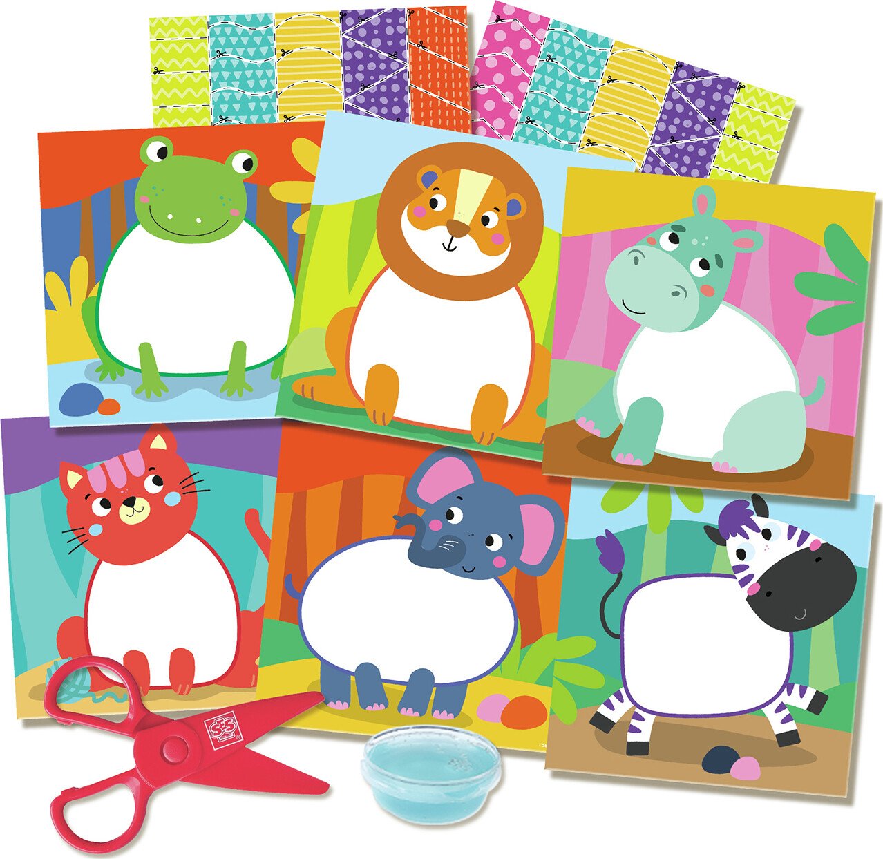 Ses Creative - Montessori - Lær At Klippe Kollager