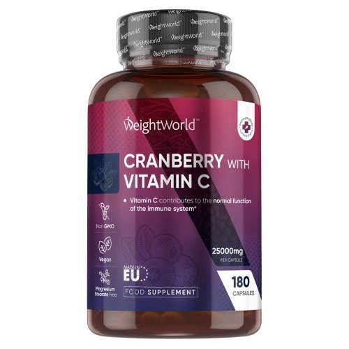 TranebÃ¦r & C-vitamin 180 stk, 25000 mg - TranebÃ¦r piller til urinvejene
