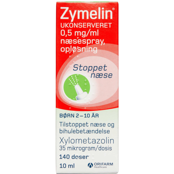 Zymelin Ukonserveret Næsespray til Børn 0,5 mg (10 ml)