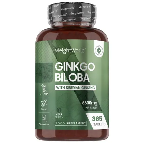 Ginkgo Biloba 365 tabletter med Ginseng - Til energiniveauet og immunforsvar