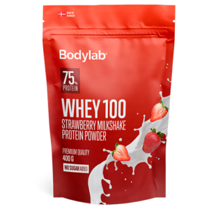 Bodylab Whey100 Proteinpulver Strawberry Milkshake (400 g)