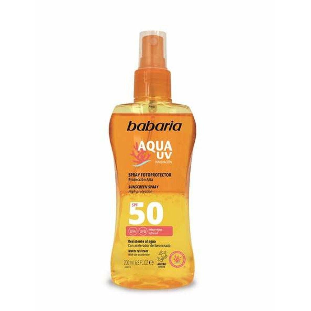 Babaria Solar Aqua UV solcreme spray SPF 50 - 200 ml