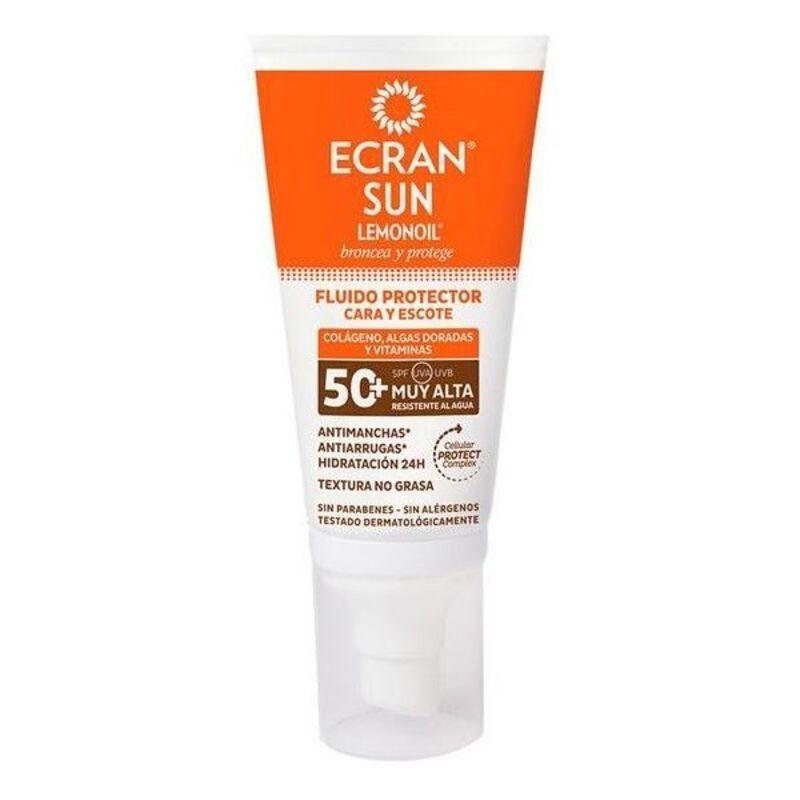 Ecran Sun Lemonoil solcreme til ansigt SPF 50 - 50 ml