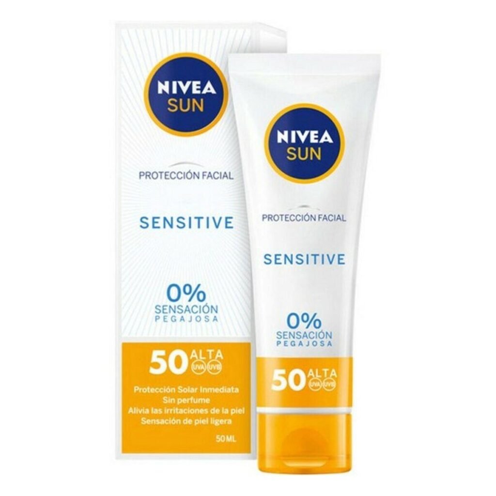 Nivea Sun Sensitive solcreme til ansigtet SPF 50 - 50 ml (unisex)