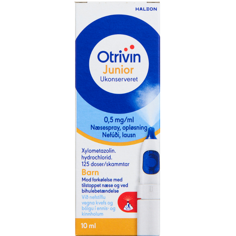 Otrivin Junior Næsespray 0,5 mg/ml (10 ml)