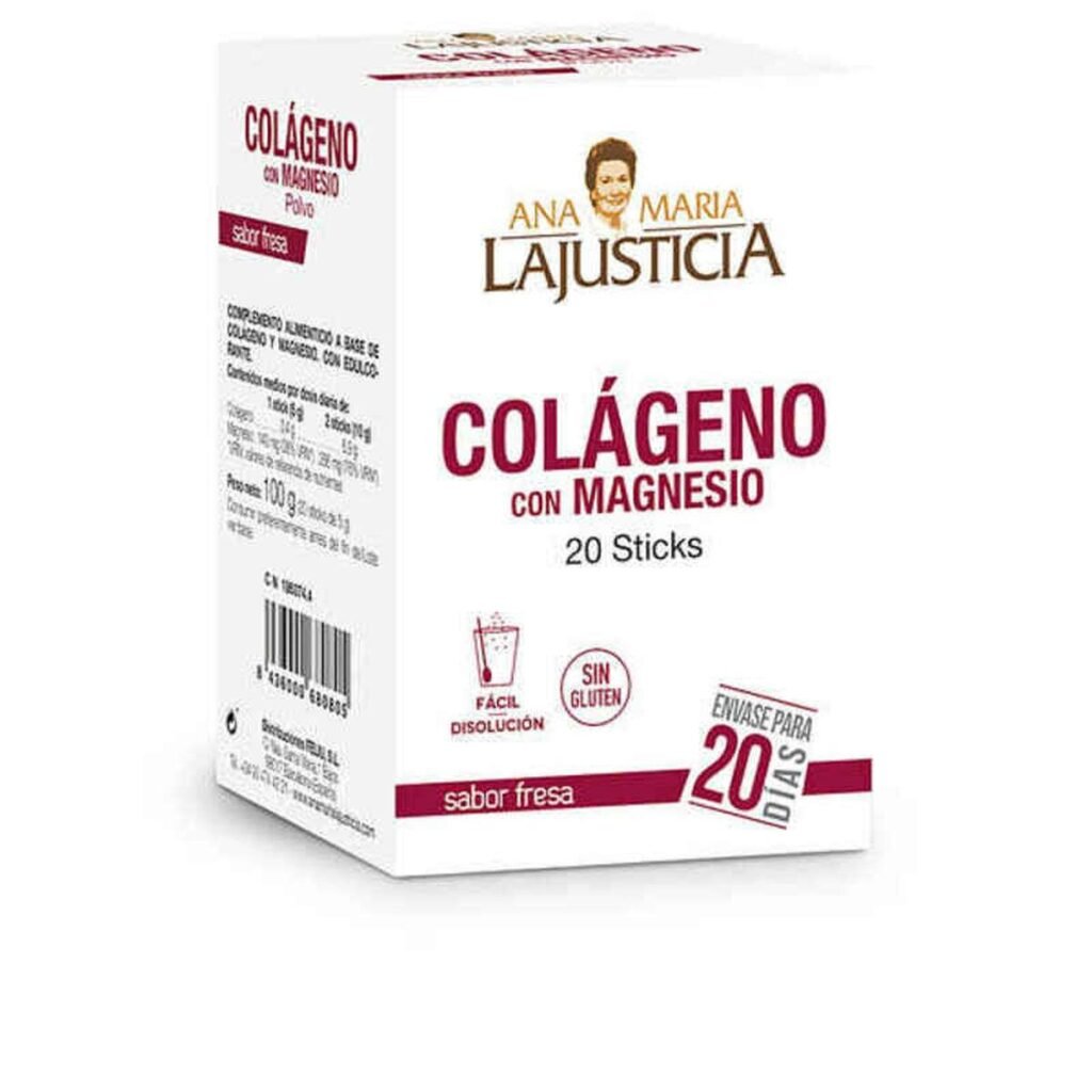Ana María Lajusticia Kollagen med magnesium - 20 sticks, jordbær