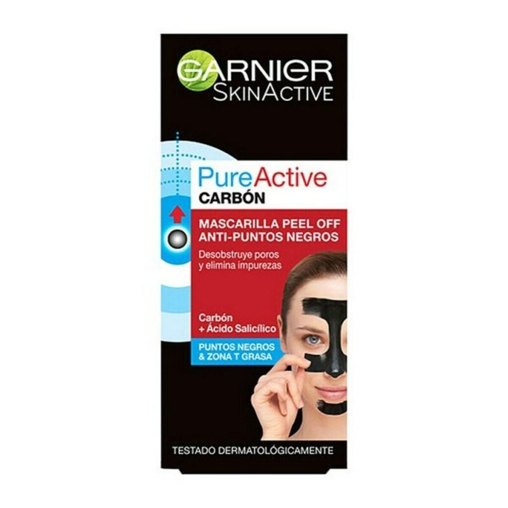 Ansigtsmaske peel-off med trækul Garnier Pure Active Carbon 50 ml