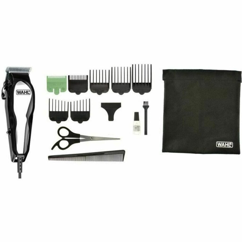 Wahl hårtrimmer 20107.0460 - ledningsdrevet sæt i sort/krom