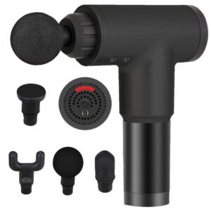 Massagepistol i sort mod ømme muskler - PRO Muscle gun