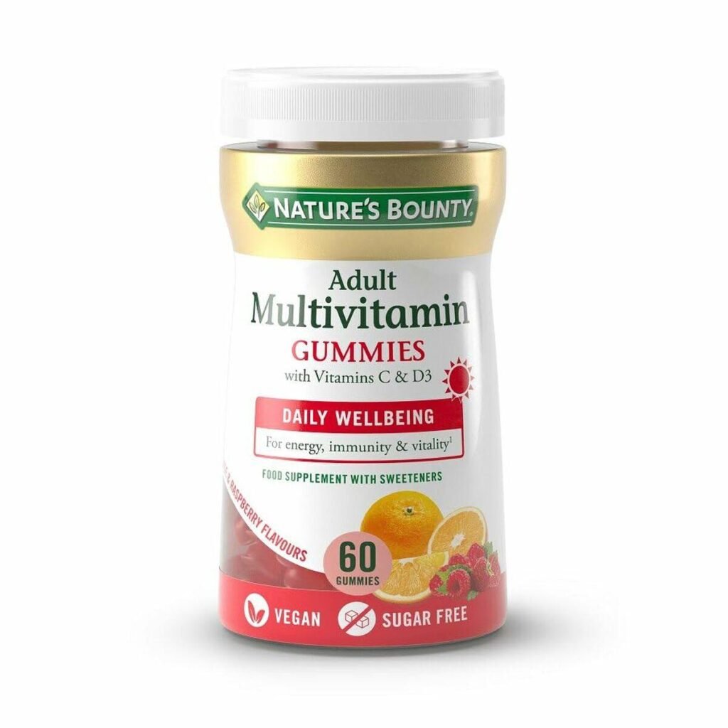 Multivitamin vingummi Nature's Bounty - orange & hindbær, 60 stk