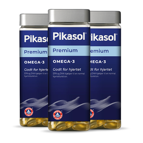 3 x Pikasol Premium Omega-3 (140 stk)