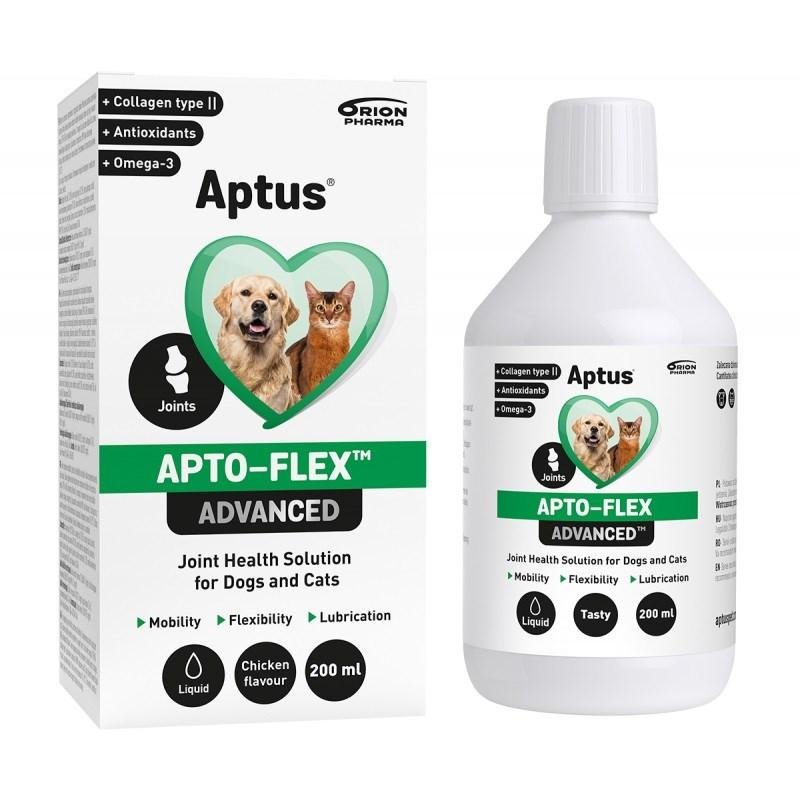 Kosttilskud til led Aptus Apto-flex Advanced kollagen, hund og kat, 200 ml