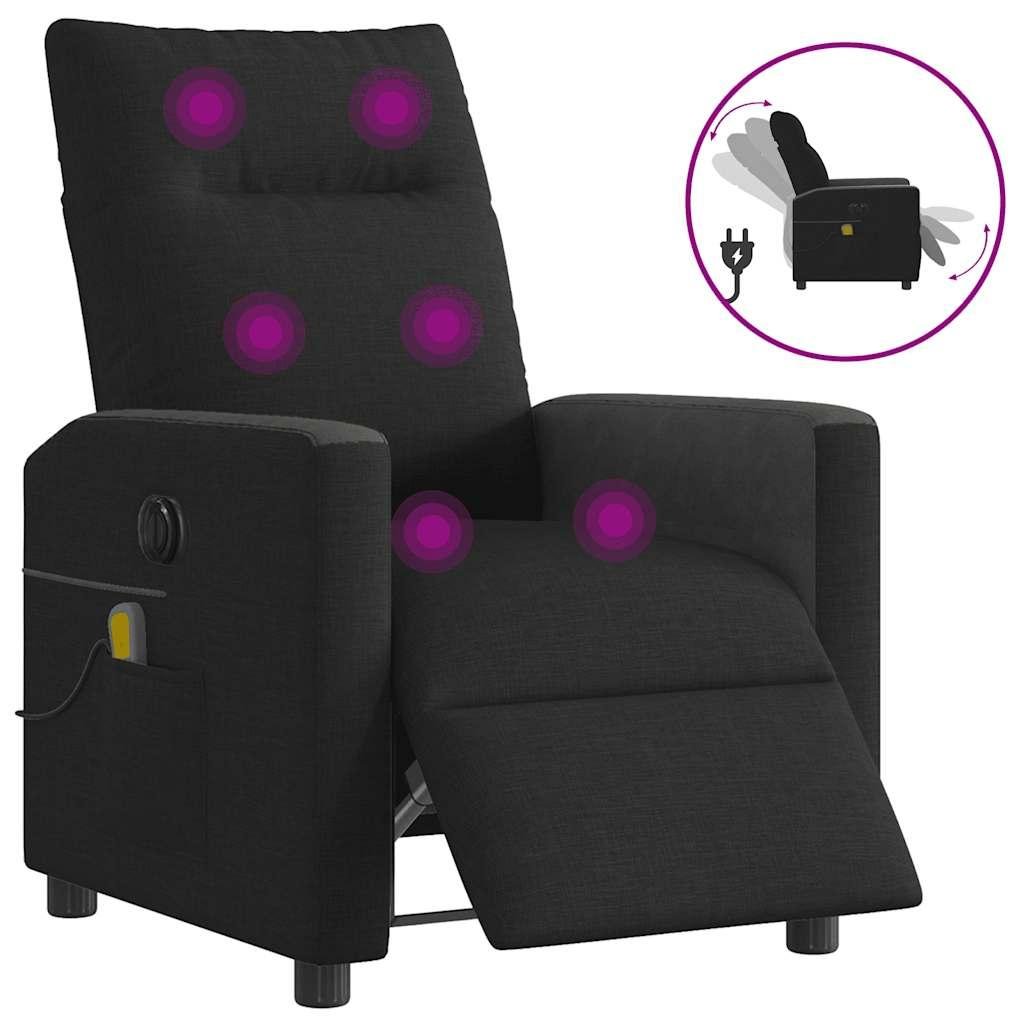 Eldrevet massagestol stof sort