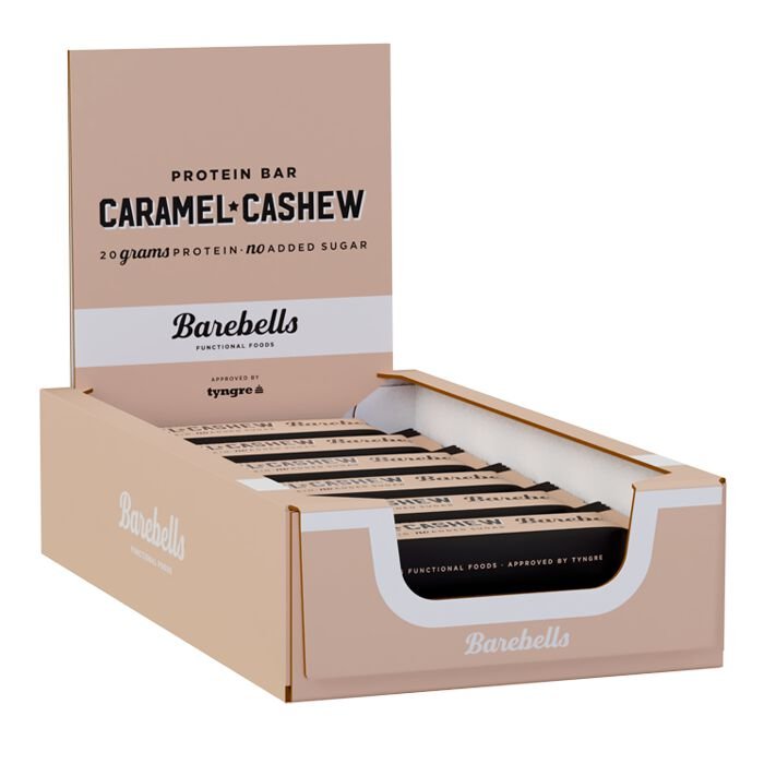 12 x Barebells Proteinbar 55 g - Caramel and Cashew